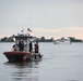 U.S. Coast Guard in Unified Command Post at Muscamoot Bay Raft Off on Lake St. Clair