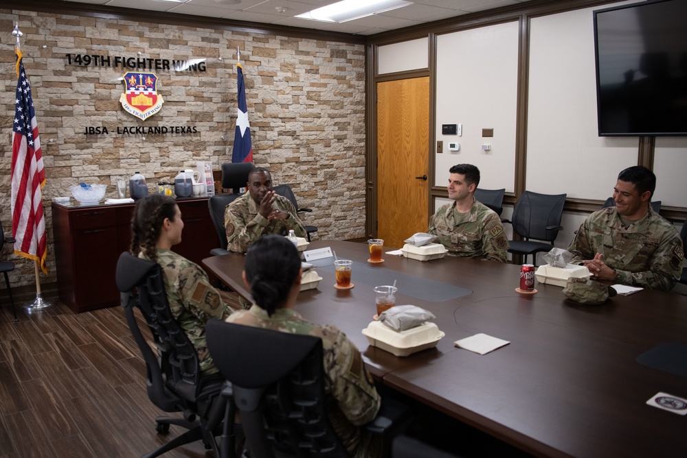 Command Chief of the ANG visits the 149th Fighter Wing