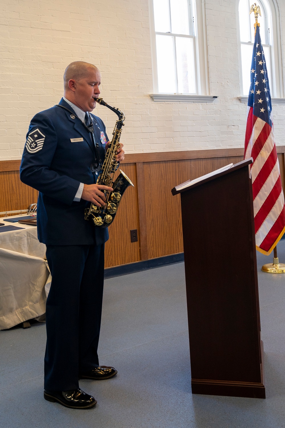 Lt. Col Skaggs retirement ceremony