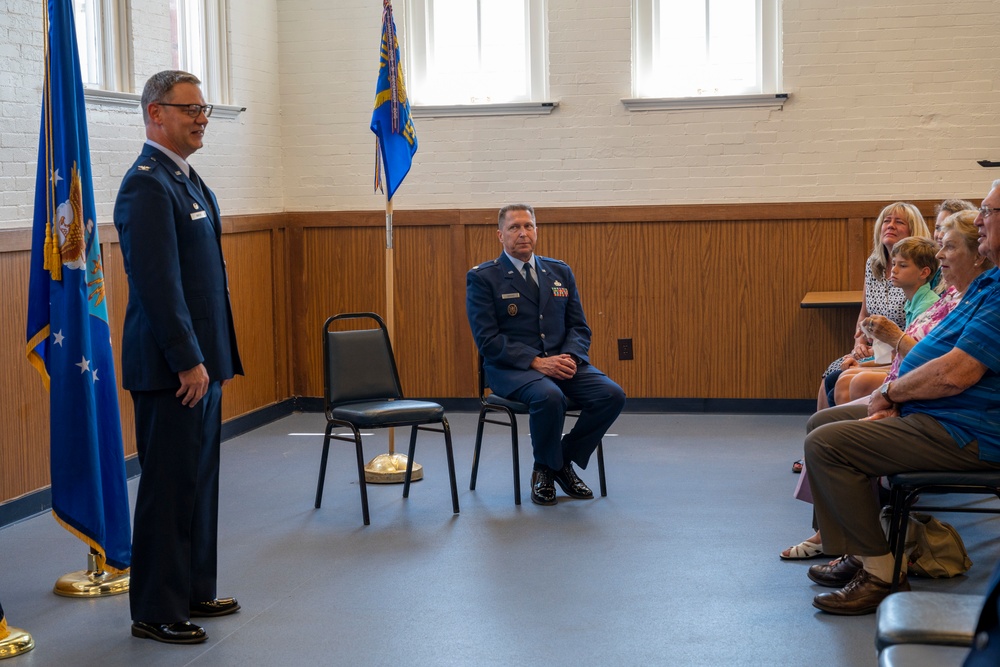 Lt. Col Skaggs retirement ceremony