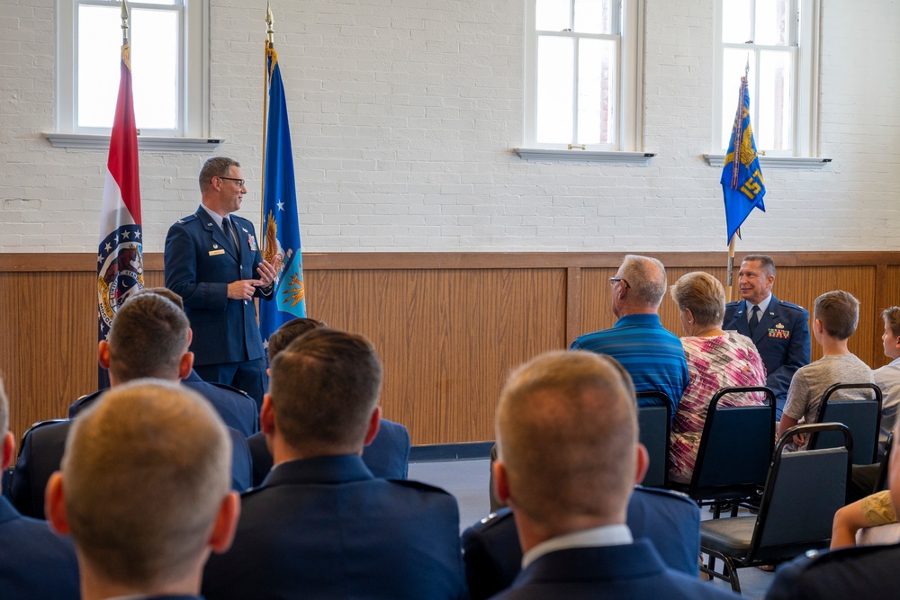 Lt. Col Skaggs retirement ceremony