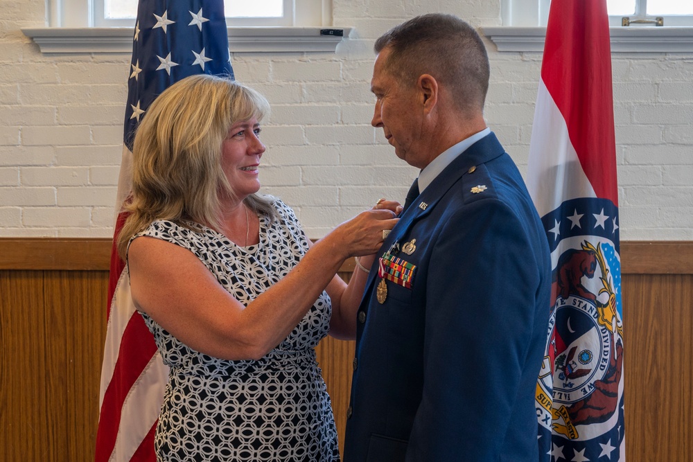 Lt. Col Skaggs retirement ceremony