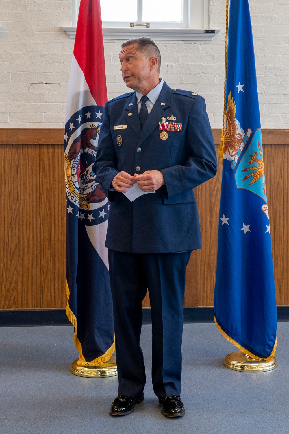 Lt. Col Skaggs retirement ceremony