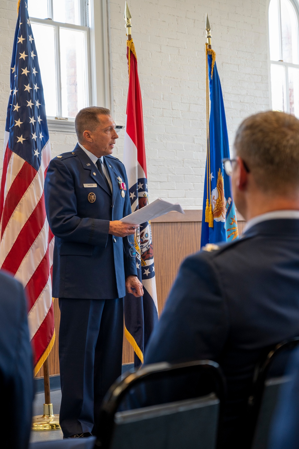 Lt. Col Skaggs retirement ceremony