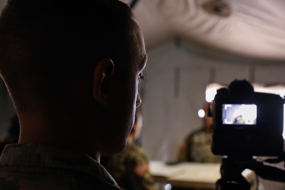 U.S. Army Reserve Public Affairs Prepares Subject Matter Expert for Media Interaction