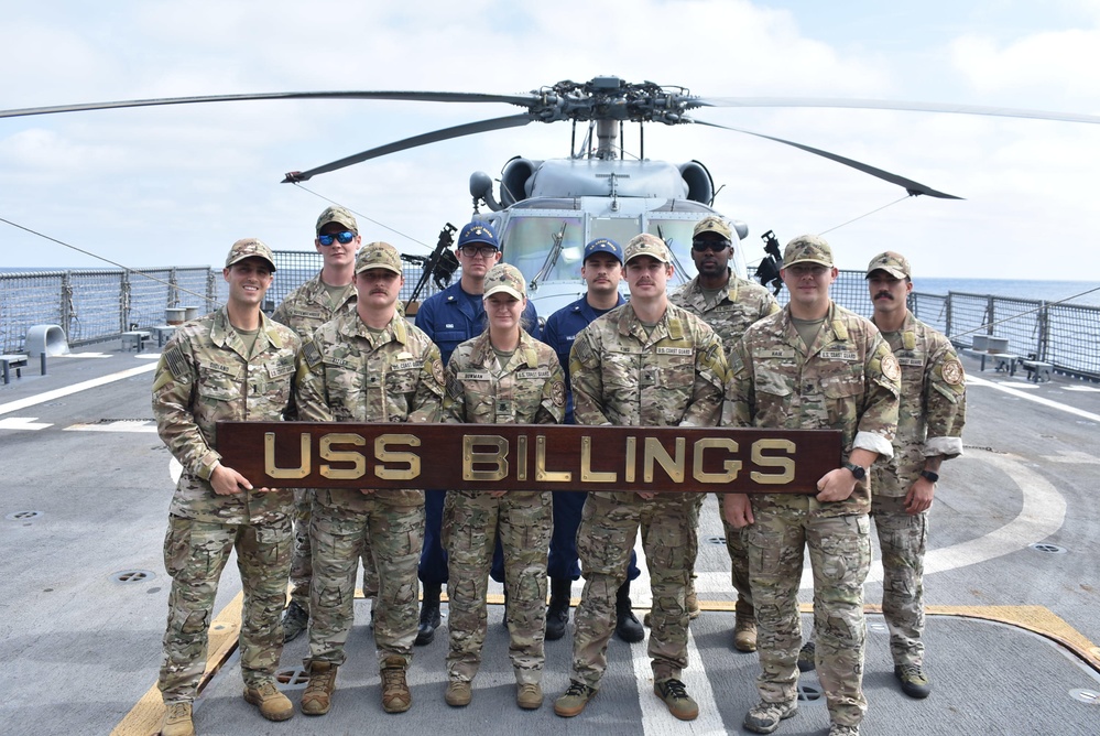 U.S. Coast Guard LEDET Aboard Billings Poses For a Group Pic