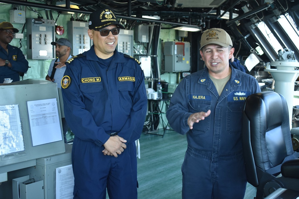 USS Billings Holds Tour for Ecuadorian Coast Guard