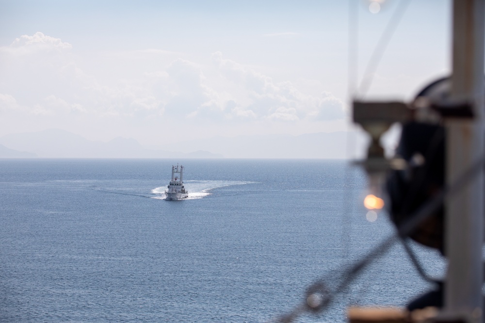 Japan Coast Guard ship docks at MCAS Iwakuni Harbor