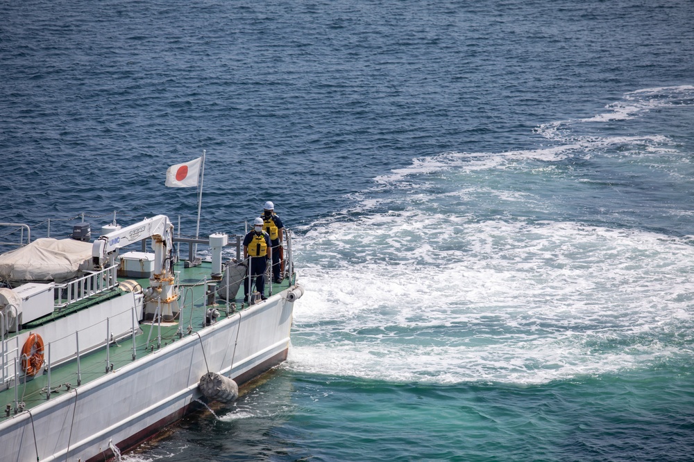 Japan Coast Guard ship docks at MCAS Iwakuni Harbor