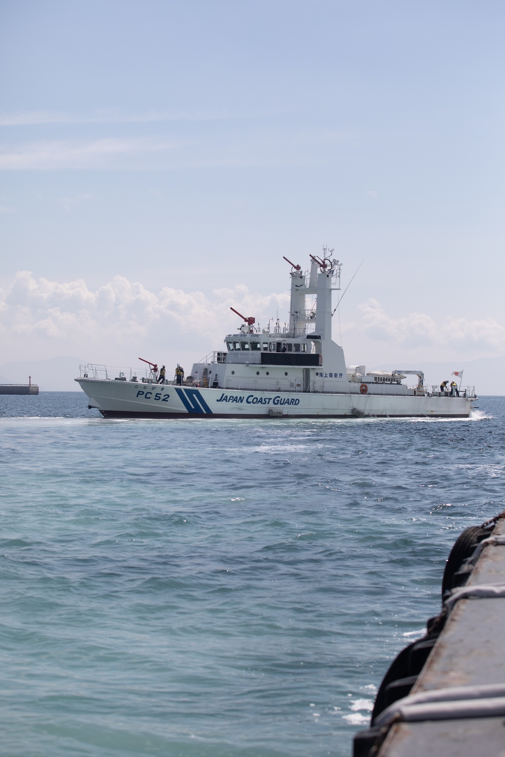 Japan Coast Guard ship docks at MCAS Iwakuni Harbor