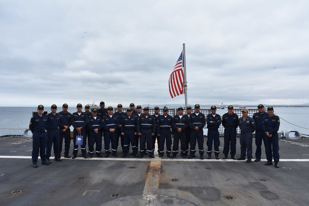 USS Billings Sailors Tour Ecuadorian Navy Ship