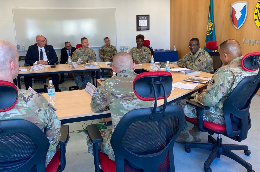 ASC top leader provides sage advice, direction during visit to APS-2 site in Mannheim