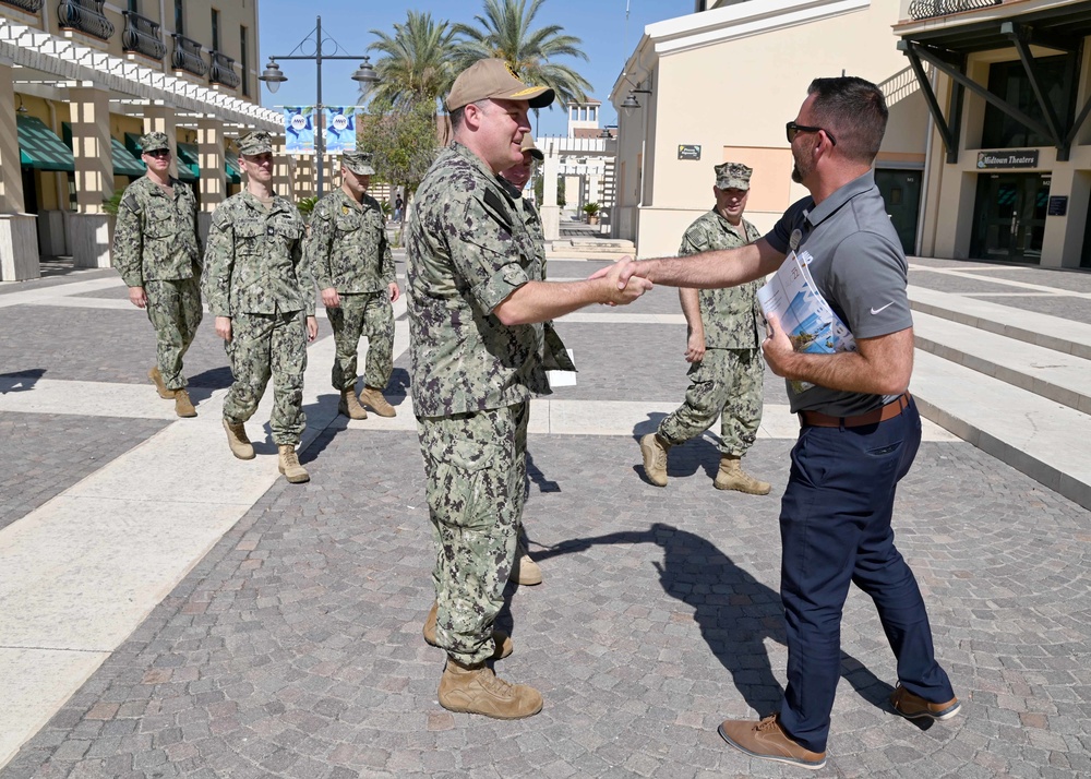 Rear Adm. Collins Conducts First Site Visit of NAS Sigonella