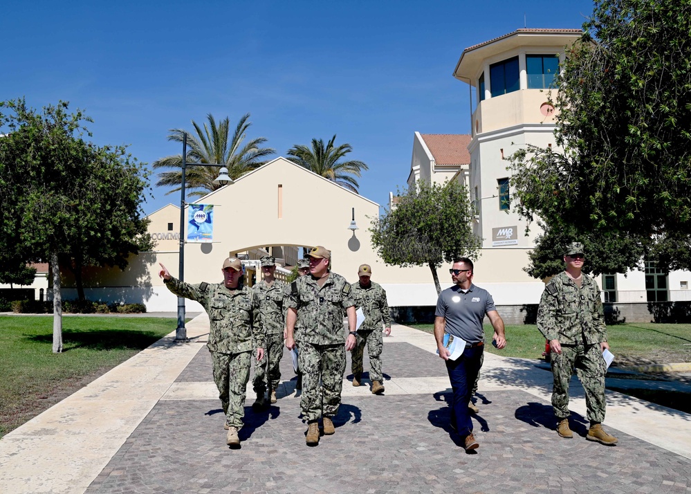 Rear Adm. Collins Conducts First Site Visit of NAS Sigonella