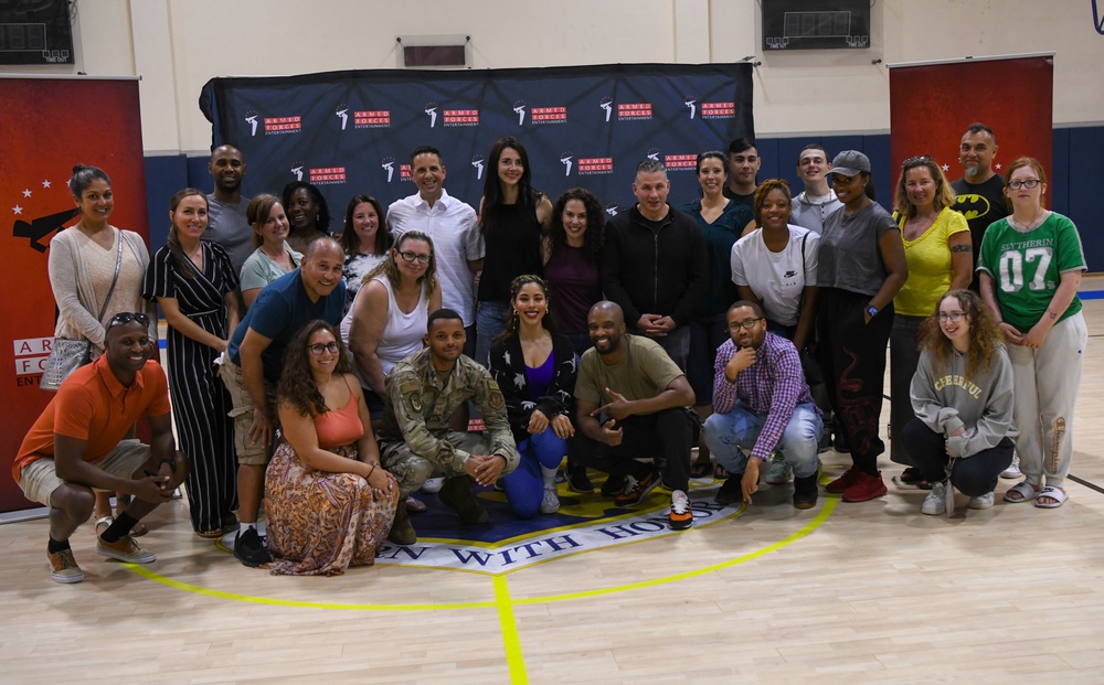 Comedians bring smiles to Aviano AB through “Laughs and Masks” show