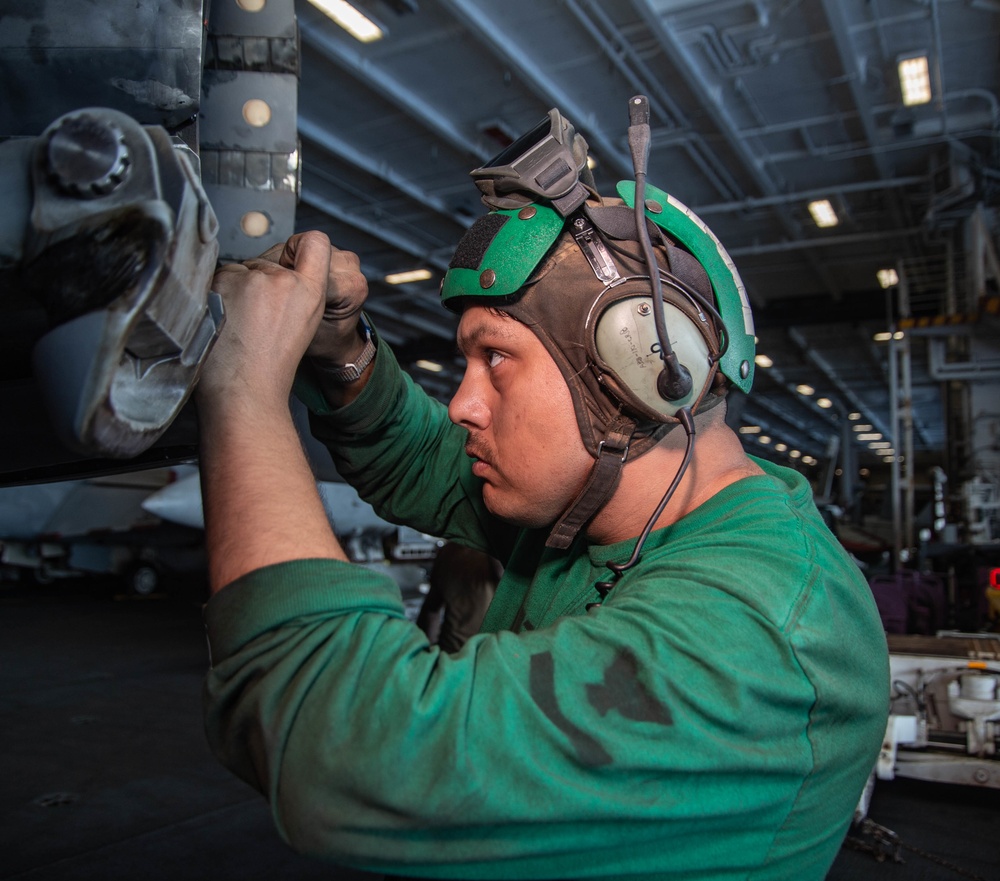 The Harry S. Truman Carrier Strike Group is on a scheduled deployment in the U.S. Naval Forces Europe area of operations, employed by U.S. Sixth Fleet to defend U.S., allied and partner interests.