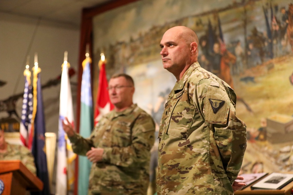 U.S. Army National Guard Lt. Col. Matthew Brown is promoted to Colonel