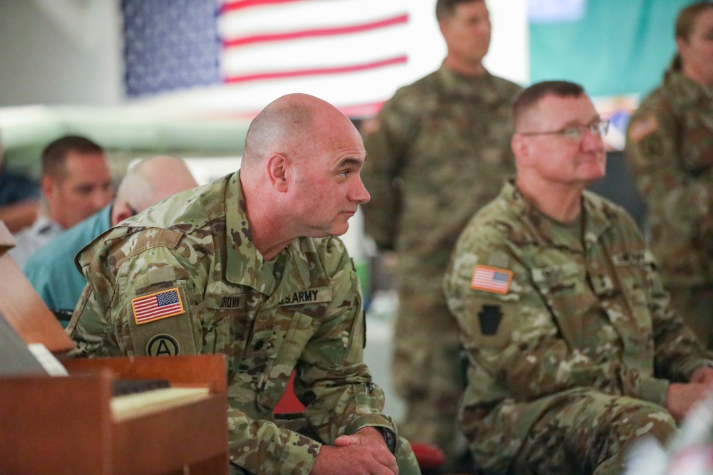 U.S. Army National Guard Lt. Col. Matthew Brown is promoted to Colonel