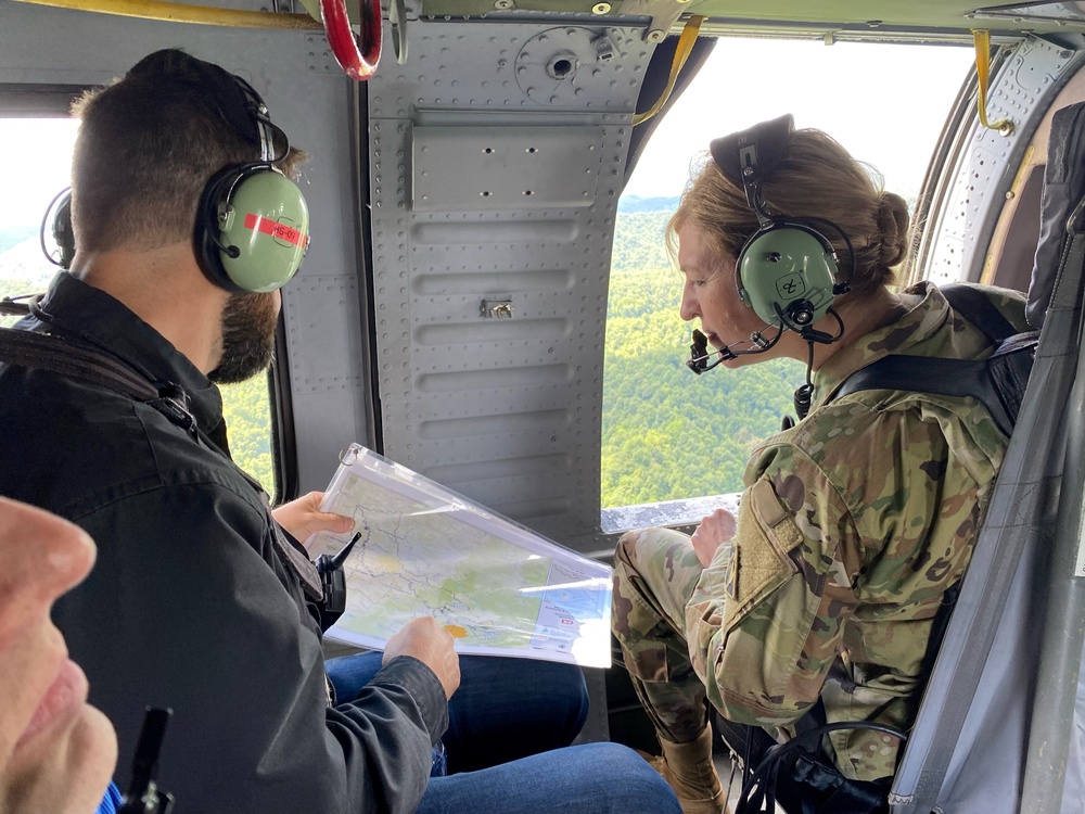 USACE conducts fly over to survey flood damage in eastern Kentucky