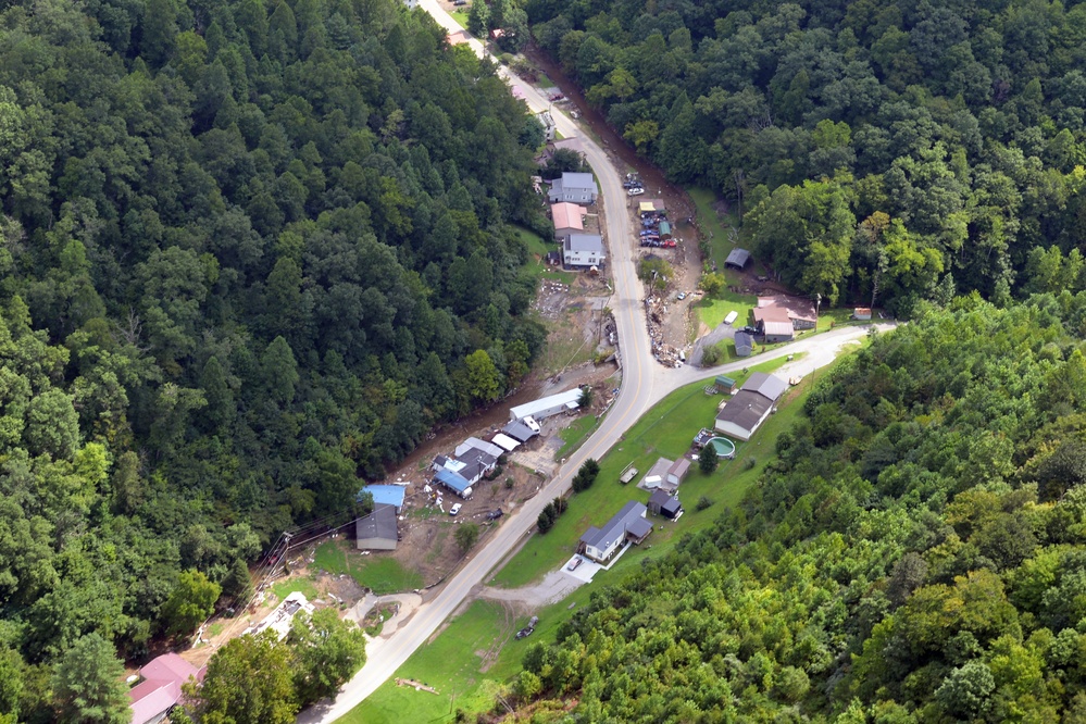 USACE conducts fly over to survey flood damage in eastern Kentucky