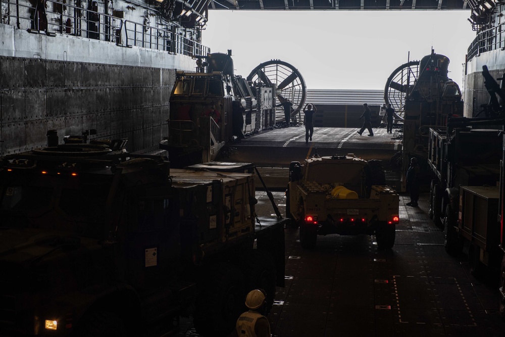 Well Deck Operations aboard USS New Orleans August 11, 2022