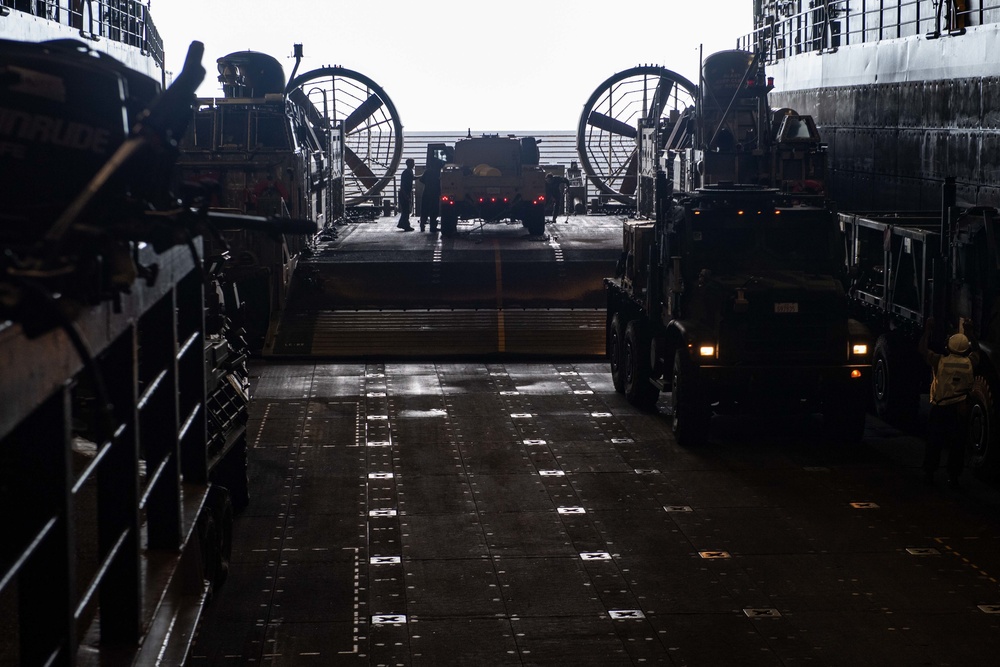 Well Deck Operations aboard USS New Orleans August 11, 2022