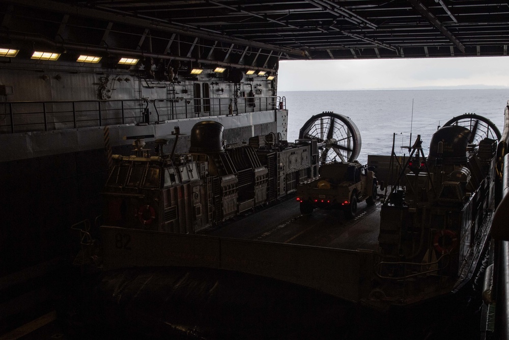 Well Deck Operations aboard USS New Orleans August 11, 2022