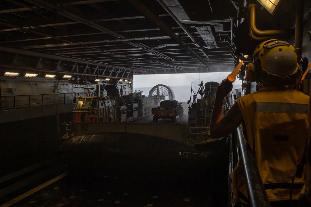 Well Deck Operations aboard USS New Orleans August 11, 2022