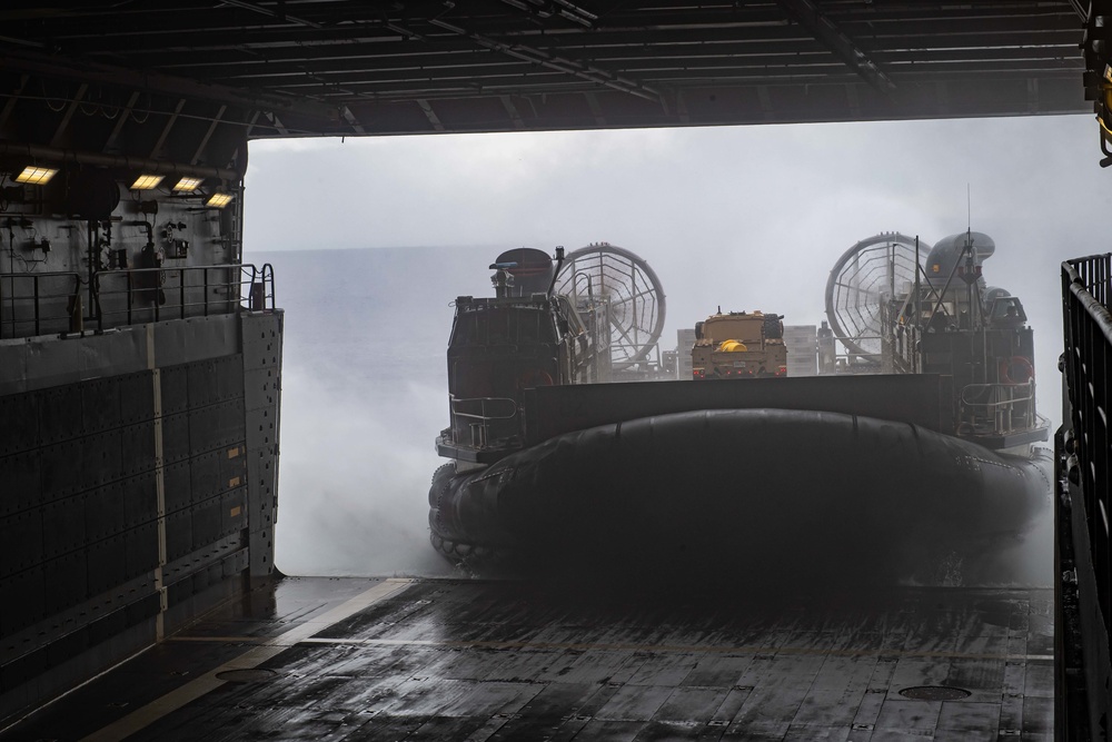 Well Deck Operations aboard USS New Orleans August 11, 2022