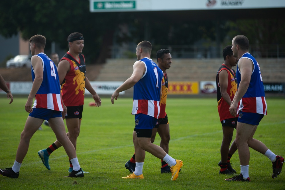 MRF-D 22 Australian Football Team Participates in the Footy 9's