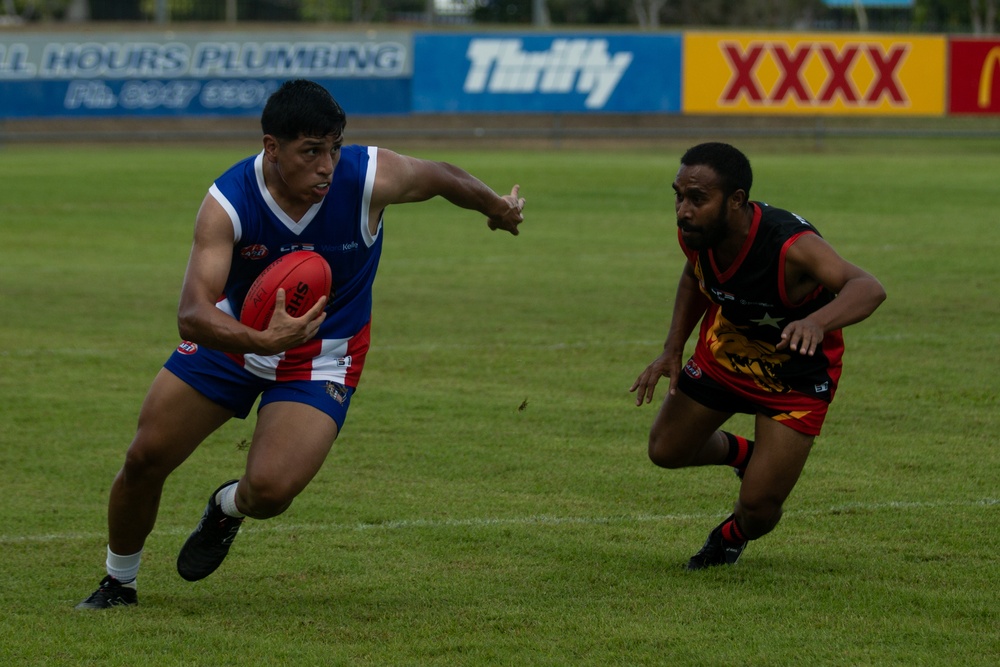 MRF-D 22 Australian Football Team Participates in the Footy 9's