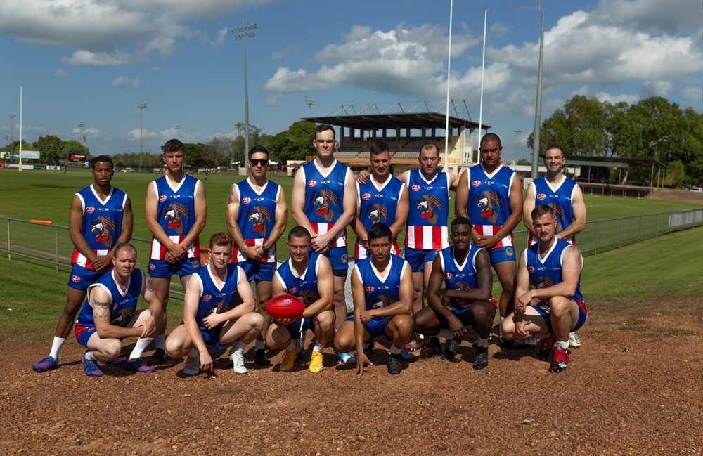 MRF-D 22 Australian Football Team Participates in the Footy 9's