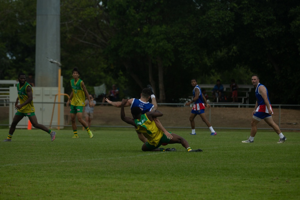 MRF-D 22 Australian Football Team Participates in the Footy 9's