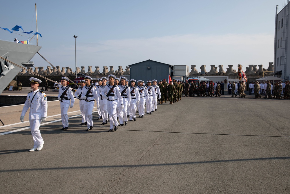 1-502 Infantry Regiment joins Romanian Navy Day ceremony