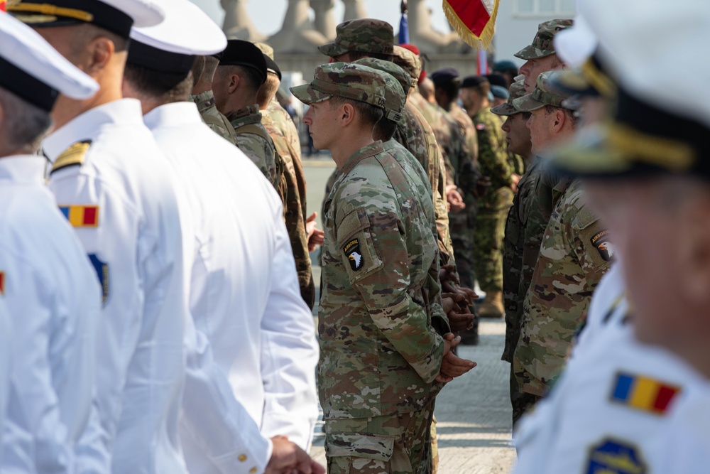 1-502 Infantry Regiment joins Romanian Navy Day ceremony