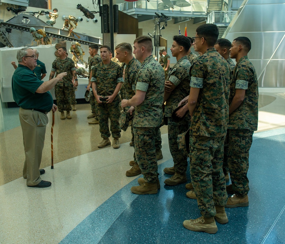 U.S. Marine Corps Commandant Squad Competition winners tour theNational Museum of the Marine Corps