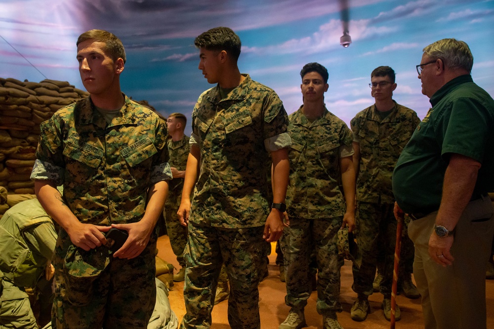U.S. Marine Corps Commandant Squad Competition winners tour theNational Museum of the Marine Corps