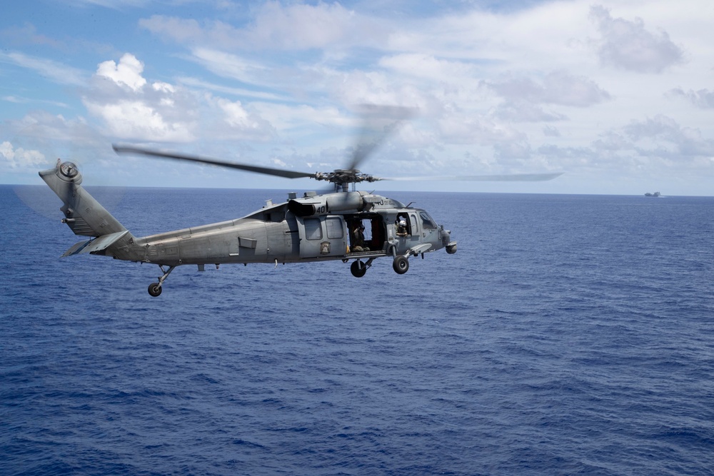 USS Tripoli Vertical Replenishment