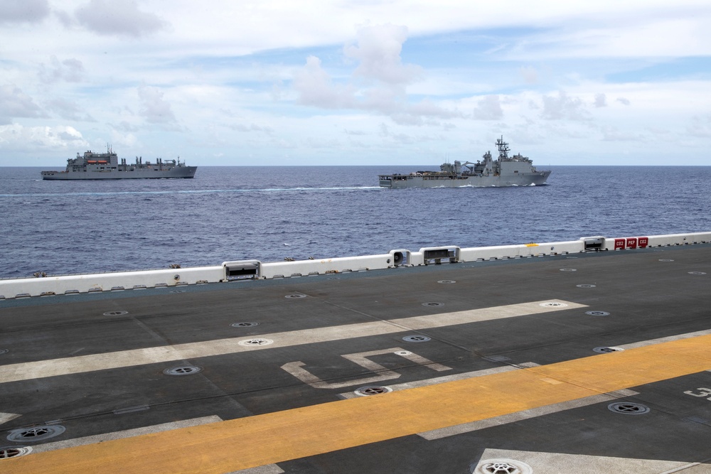 USS Tripoli Vertical Replenishment