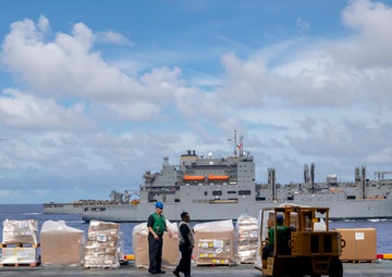 USS Tripoli Conducts Replenishment-at-Sea