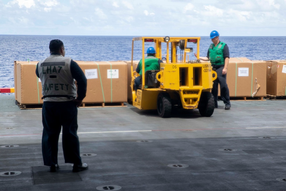 USS Tripoli Replenishment-At-Sea