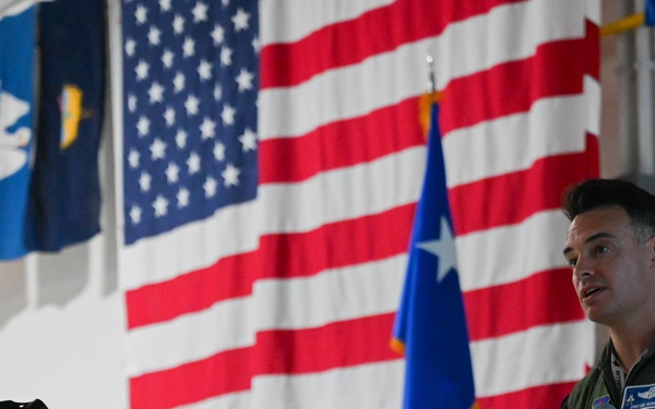 Lt. Col. Sebero, 58th FS briefs Madison Guard leadership