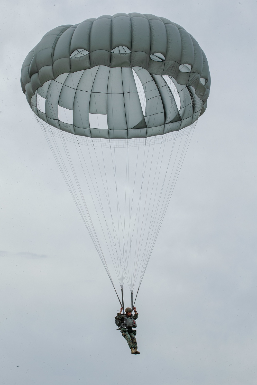 3rd ANGLICO parachute from a KC-130J Hercules on Camp Pendleton