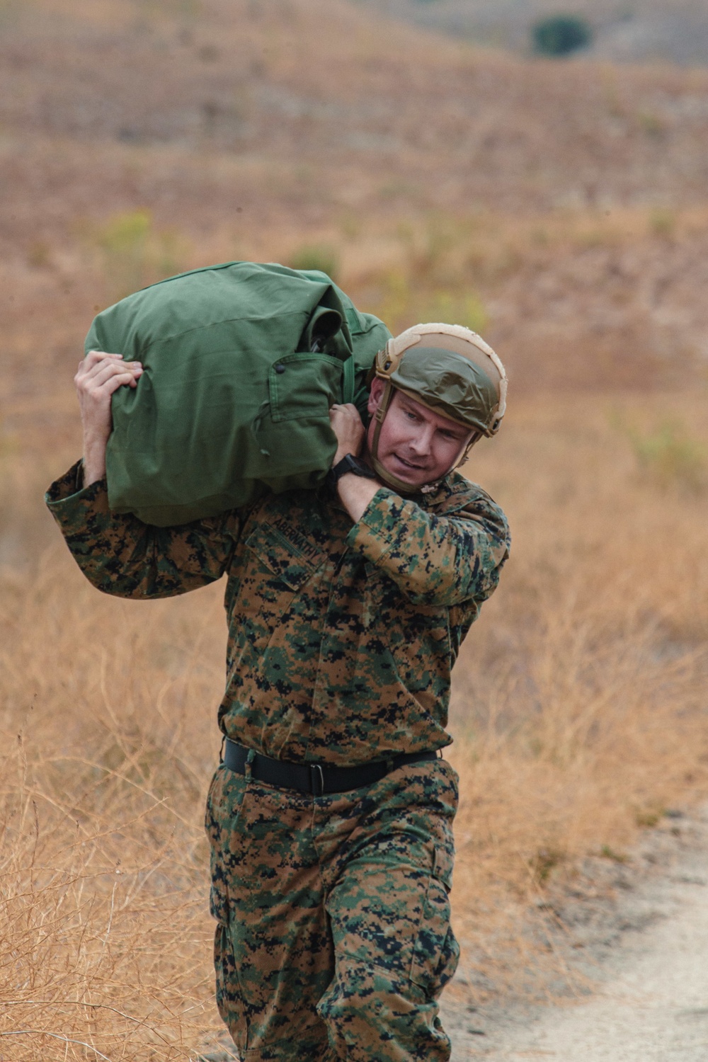 3rd ANGLICO parachute from a KC-130J Hercules on Camp Pendleton