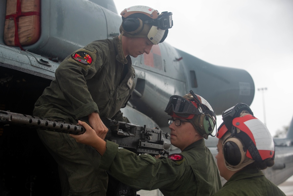 Marines with Marine Light Attack Helicopter Squadron (HMLA) 167 support exercise Northern Strike 22-2