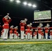 Marines with “The Commandant’s Own,” U.S. Marine Drum and Bugle Corps, showcased their talents in front of thousands of enthusiastic fans at Lucas Oil Stadium