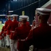 Marines with “The Commandant’s Own,” U.S. Marine Drum and Bugle Corps, showcased their talents in front of thousands of enthusiastic fans at Lucas Oil Stadium