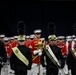 Marines with “The Commandant’s Own,” U.S. Marine Drum and Bugle Corps, showcased their talents in front of thousands of enthusiastic fans at Lucas Oil Stadium
