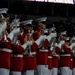 Marines with “The Commandant’s Own,” U.S. Marine Drum and Bugle Corps, showcased their talents in front of thousands of enthusiastic fans at Lucas Oil Stadium