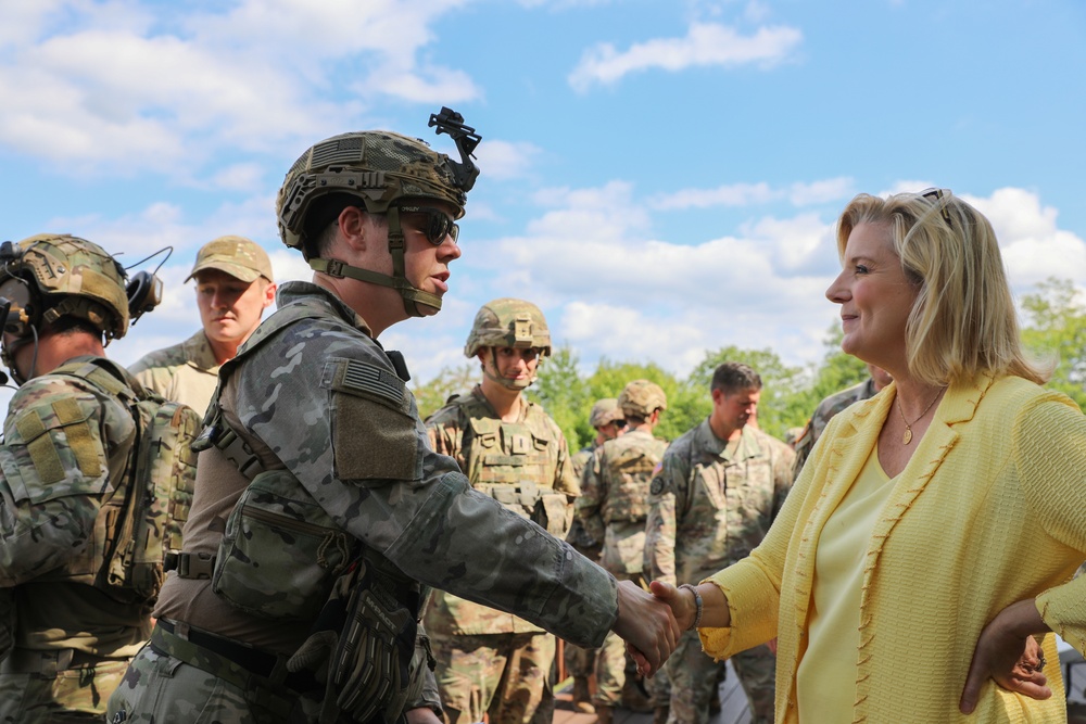 Secretary of the Army Visits Ohio and Michigan National Guard Soldiers During Annual Training